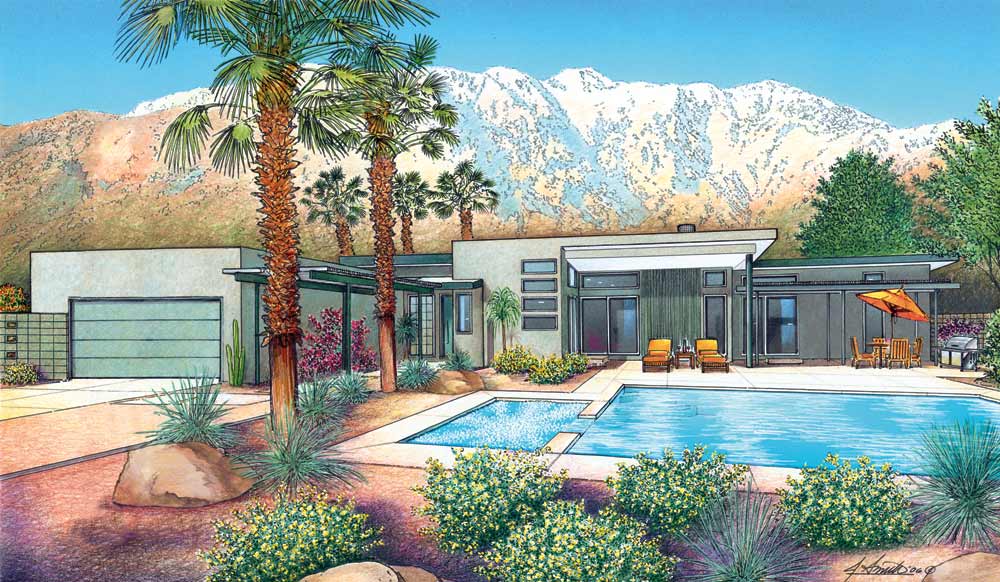 Palm Springs Mid Century Living While Taking Full Advantage Of Today s 