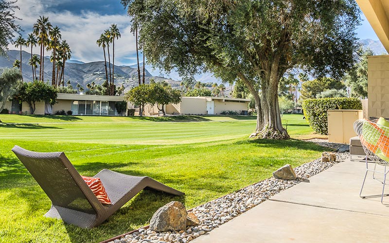 midcentury modern condo at Seven Lakes Country Club, Palm Springs