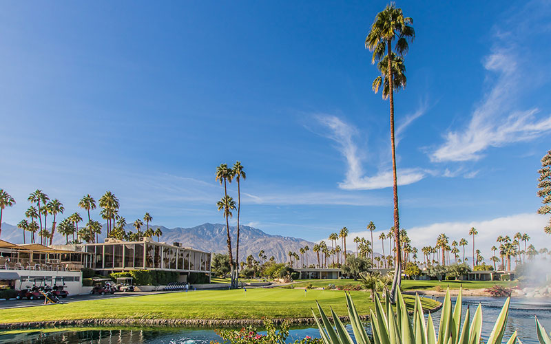 midcentury modern condo at Seven Lakes Country Club, Palm Springs