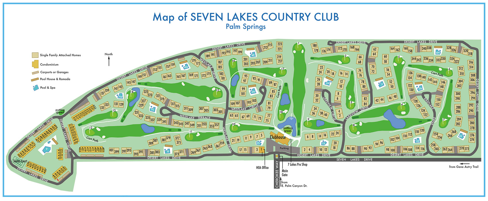 Palm Springs Seven Lakes Golf & Country Club Homes For Sale