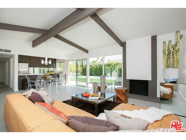 Palm springs mid-century home with open floor plan