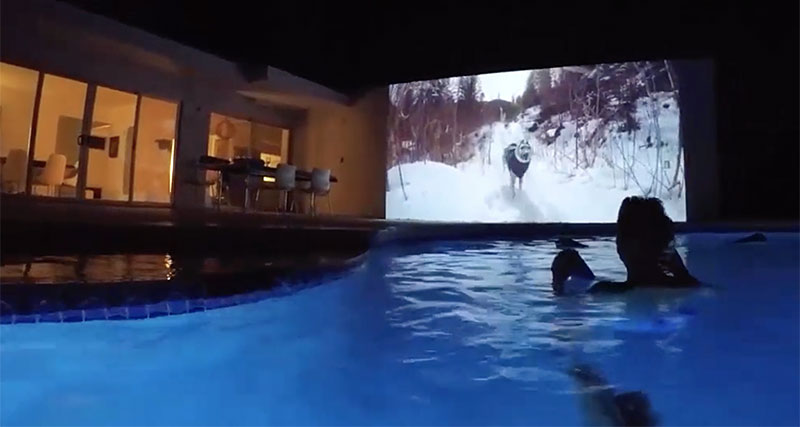 Outdoor movies in your own backyard