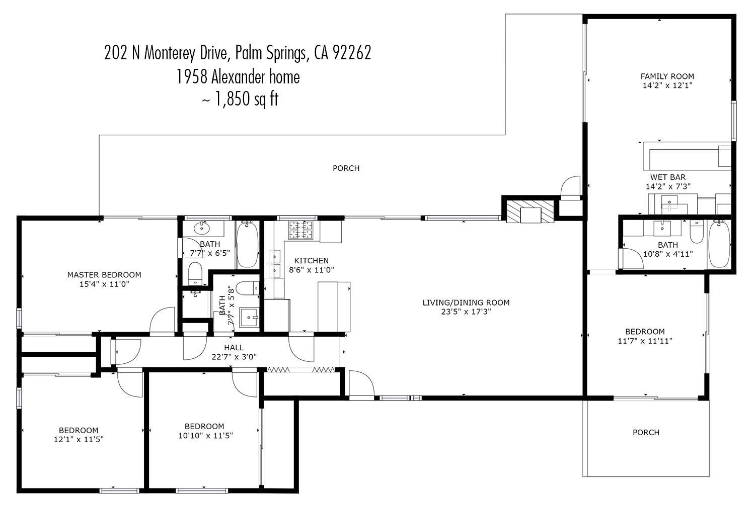 202 N MONTEREY RD Palm Springs Homes