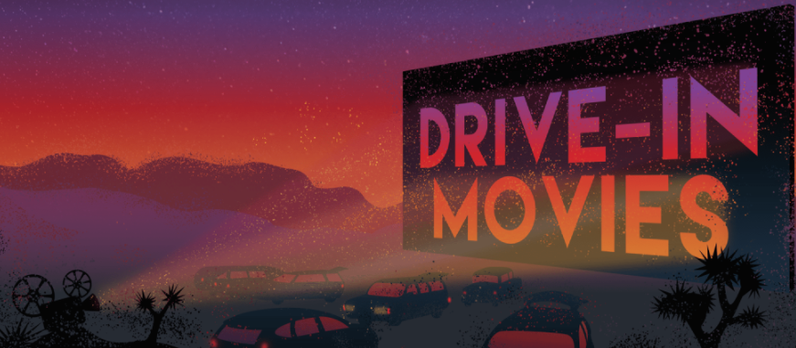 Drive in movies at Joshua Tree Festival Site