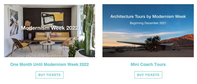 Modernism Week 2022 icons