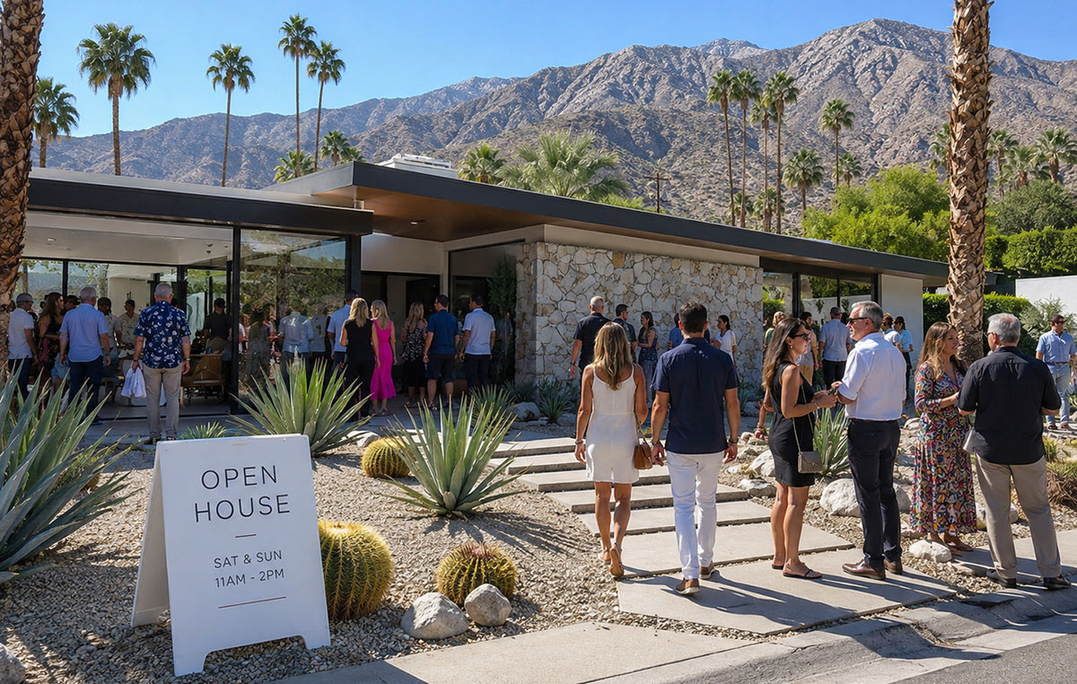 Palm Springs open house in April 2026